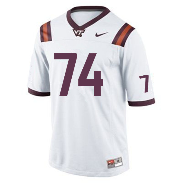 Men #74 Braxton Pfaff Virginia Tech Hokies College Football Jerseys Sale-Maroon